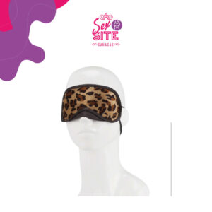 Lux Fetish Peek A Boo Love Mask Leopard