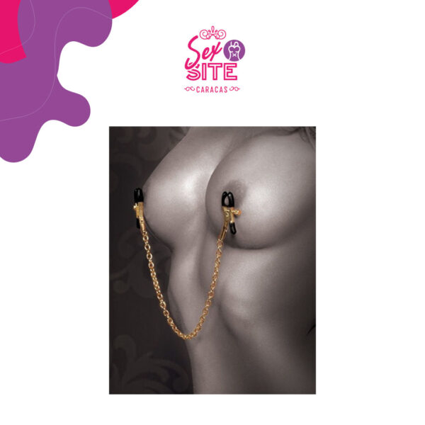Fetish Fantasy Gold Chain Nipple Clamps