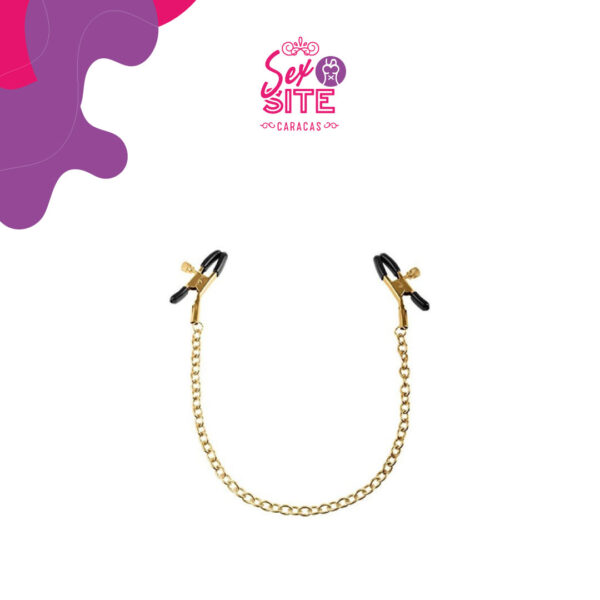 Fetish Fantasy Gold Chain Nipple Clamps