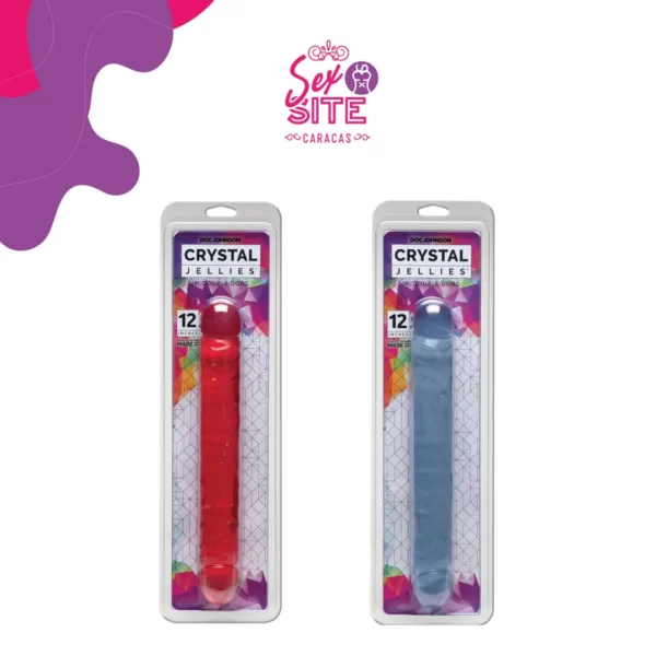Crystal Jellies Jr. Double Dong 12 inch