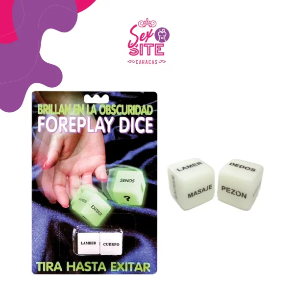 Erotic foreplay dice glow in dark