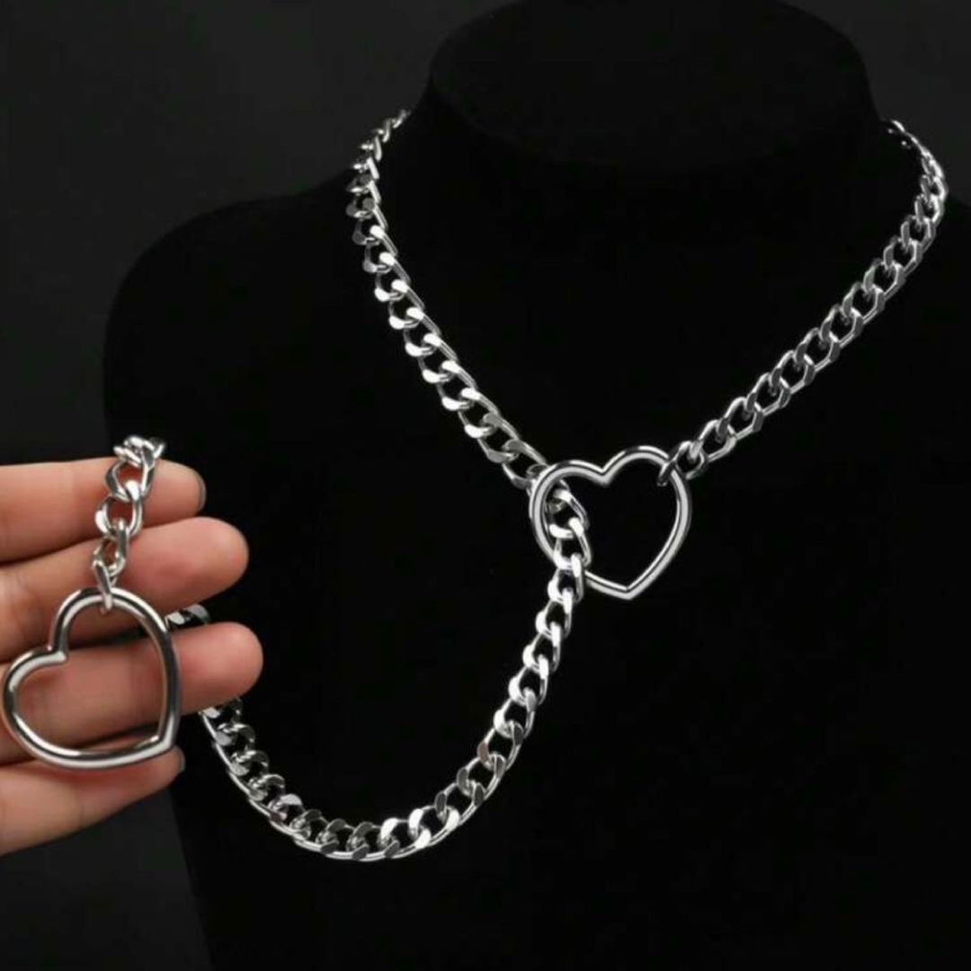 Collar de Cadena con Corazón