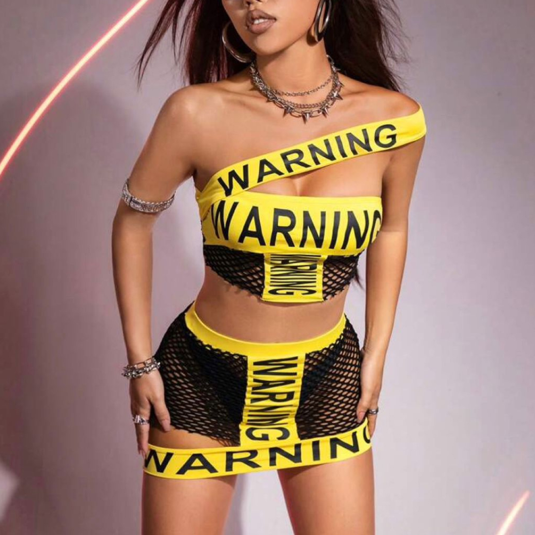 Lencería Warning con Rejilla