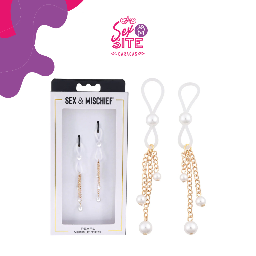 Pearl Nipple Ties - Sex & Mischief