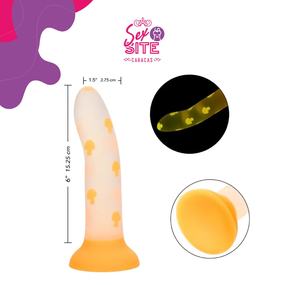 Dildo CalExotics Silicona Glow Stick - Mushroom - Imagen 3