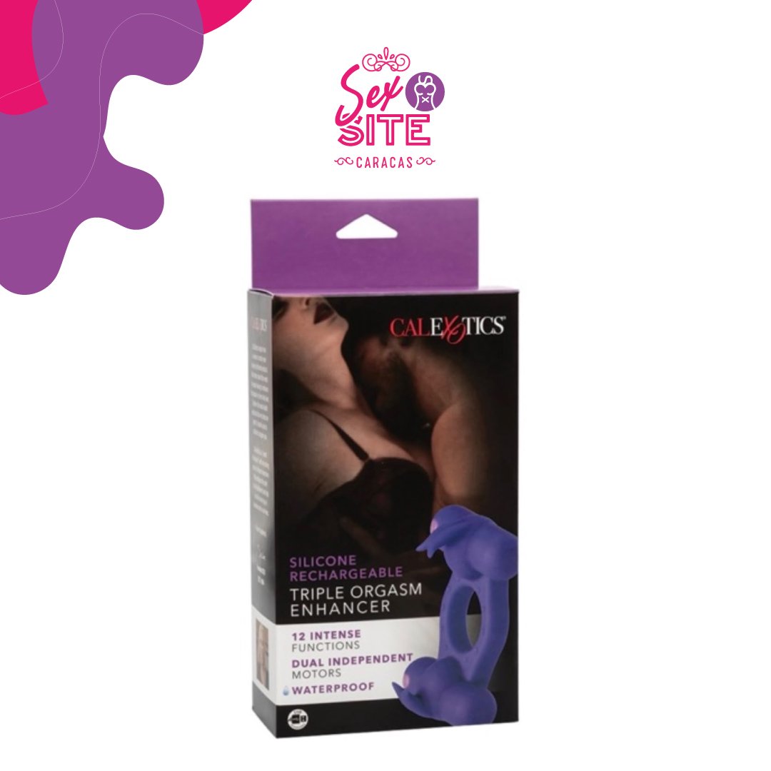 Anillo Vibrador Recargable CalExotics Triple Orgasm Enhancer