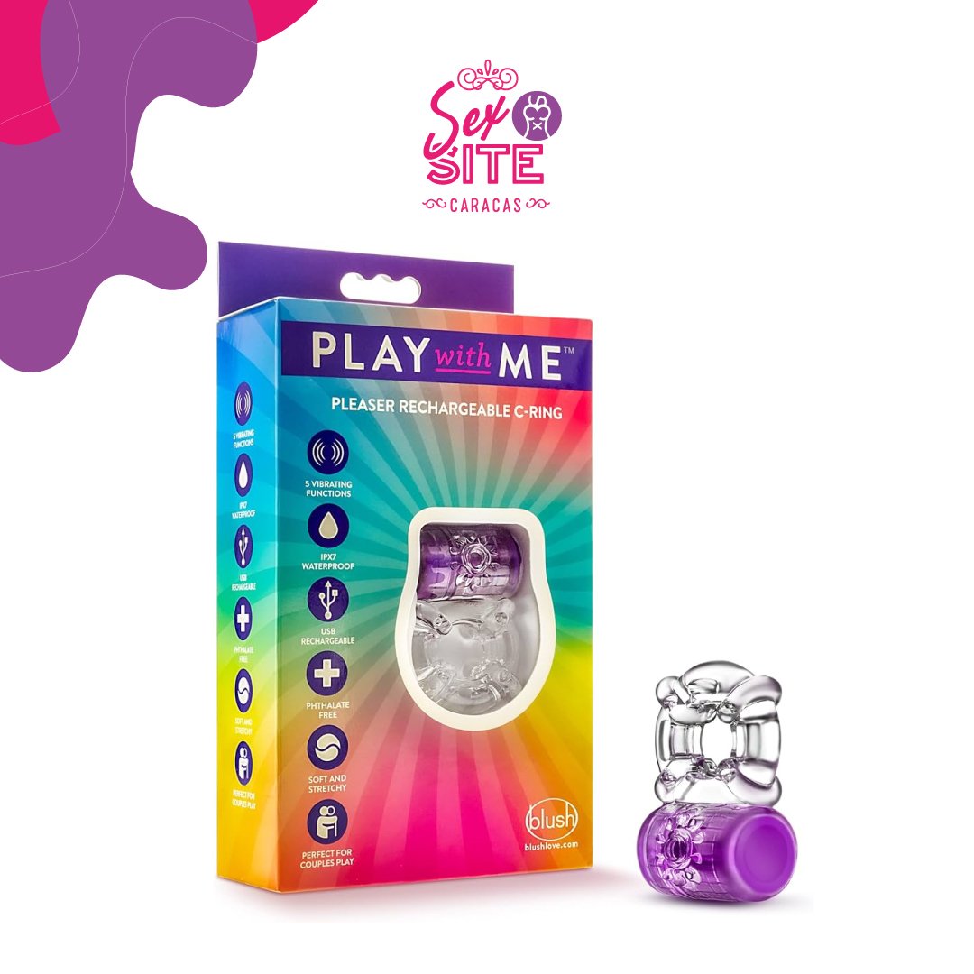 Anillo Vibrador Recargable Play With Me Pleaser C-Ring