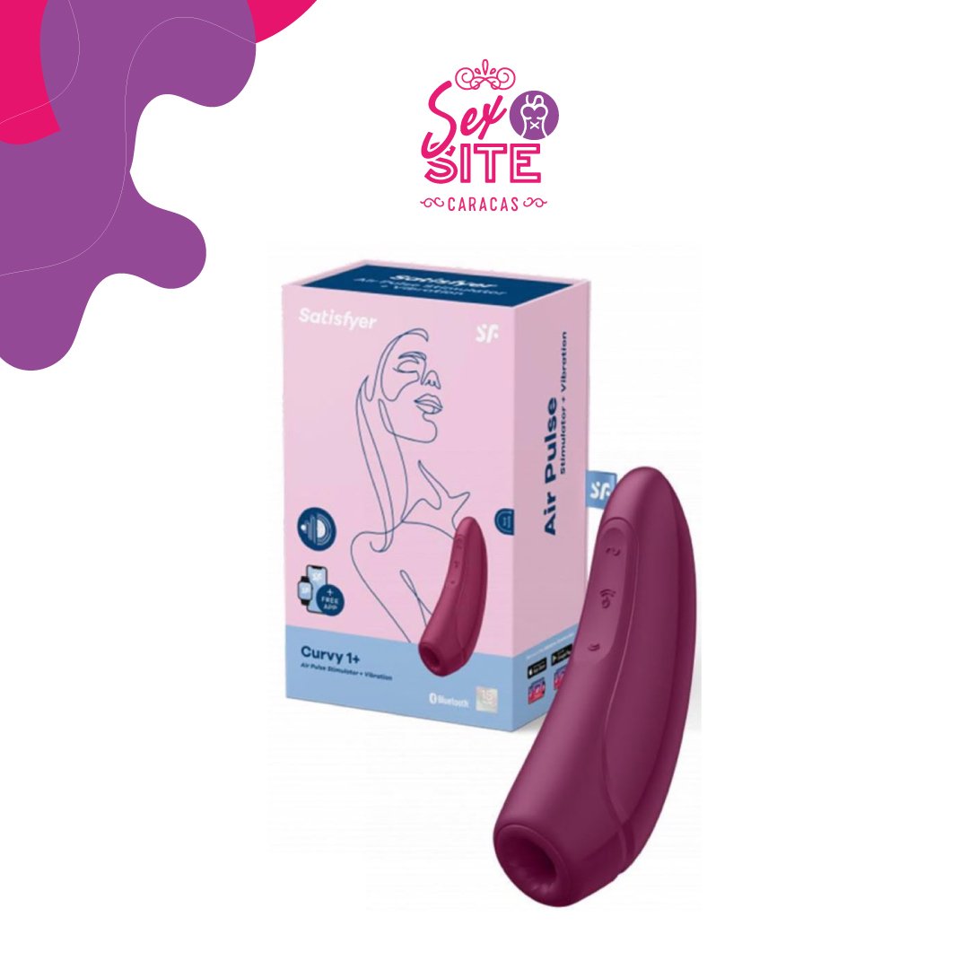 Succionador y Vibrador Clitorial Satisfyer Curvy 1+
